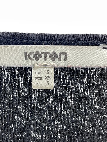 s Beden siyah Renk Koton Bluz %70 İndirimli.