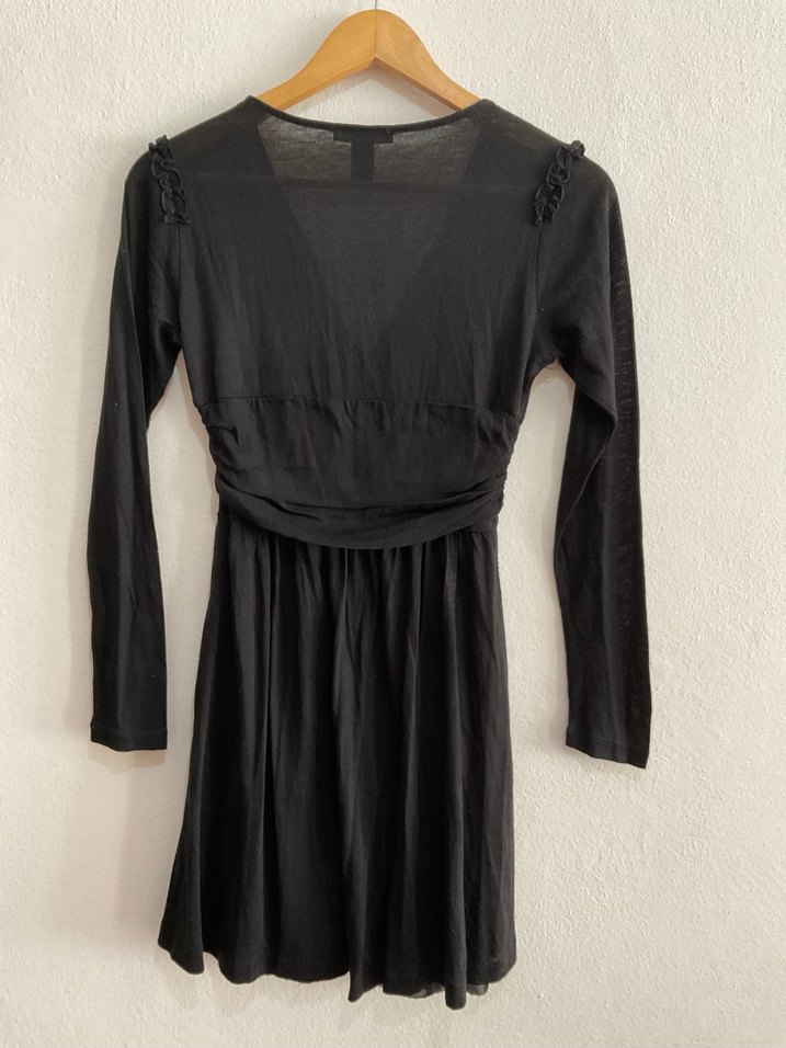 MANGO Uzun Kollu Siyah Elbise - Görsel 3