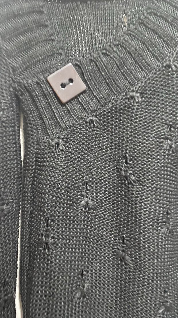 Siyah Örgü Kadın Kazak - Görsel 3