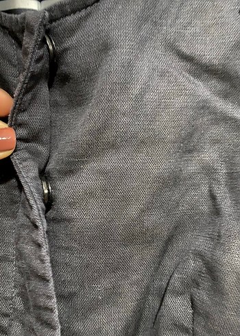 Siyah Kısa Kollu Ceket - Görsel 4