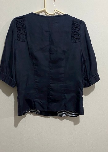 Siyah Kısa Kollu Ceket - Görsel 5