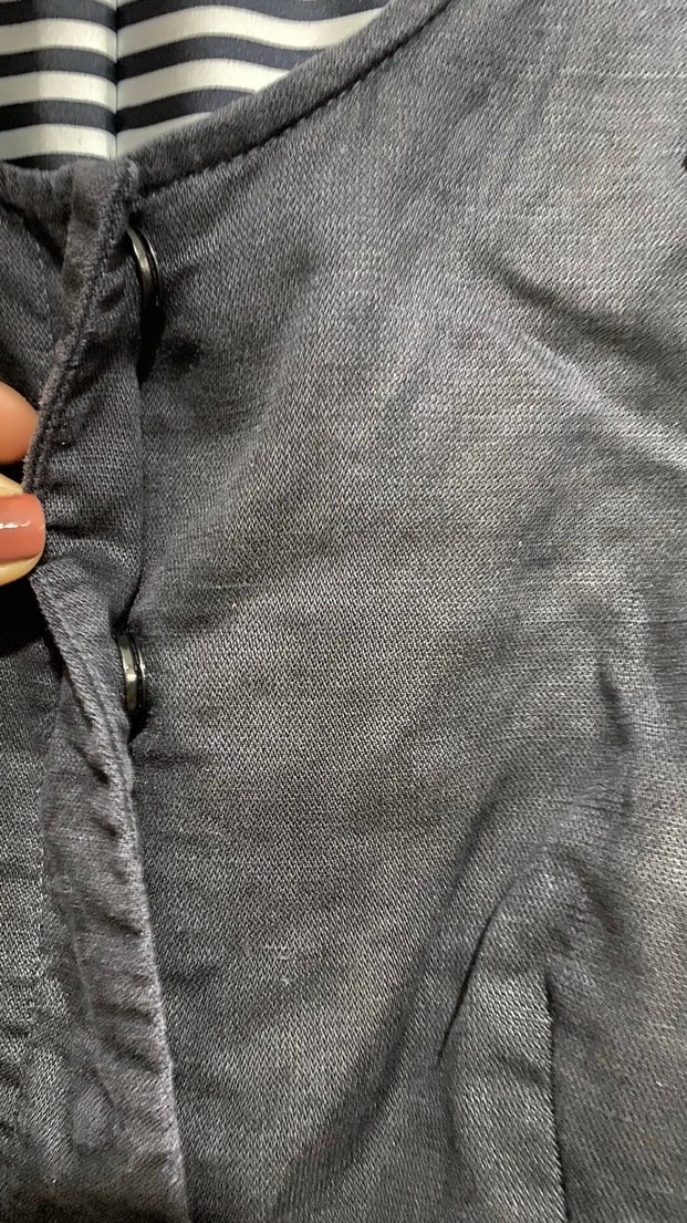 Siyah Kısa Kollu Ceket - Görsel 4