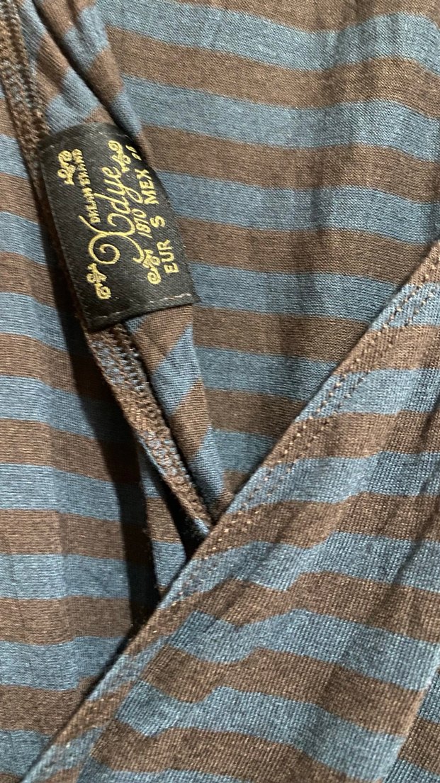 XDYE Vintage Çizgili Elbise - Görsel 4