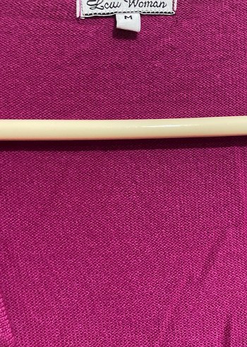 Mor Kısa Kollu Bağlamalı Hırka - Görsel 3