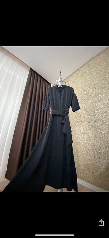 People By Fabrika Siyah Elbise 34 Beden