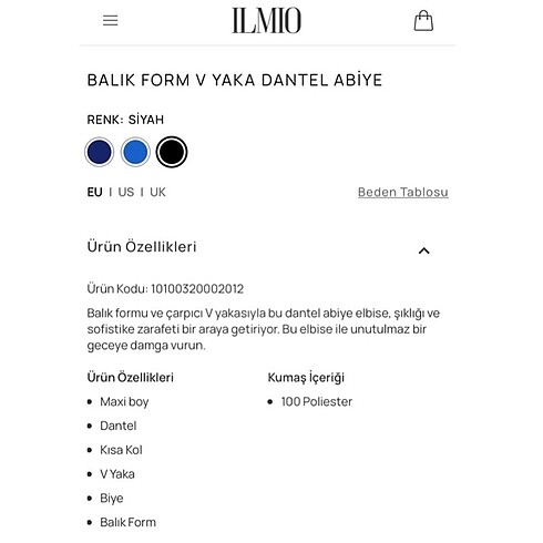 Siyah Dantel Uzun Elbise - Görsel 8