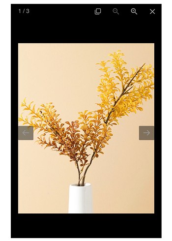 Hardal Sarısı Yapay Çiçekler - Görsel 8