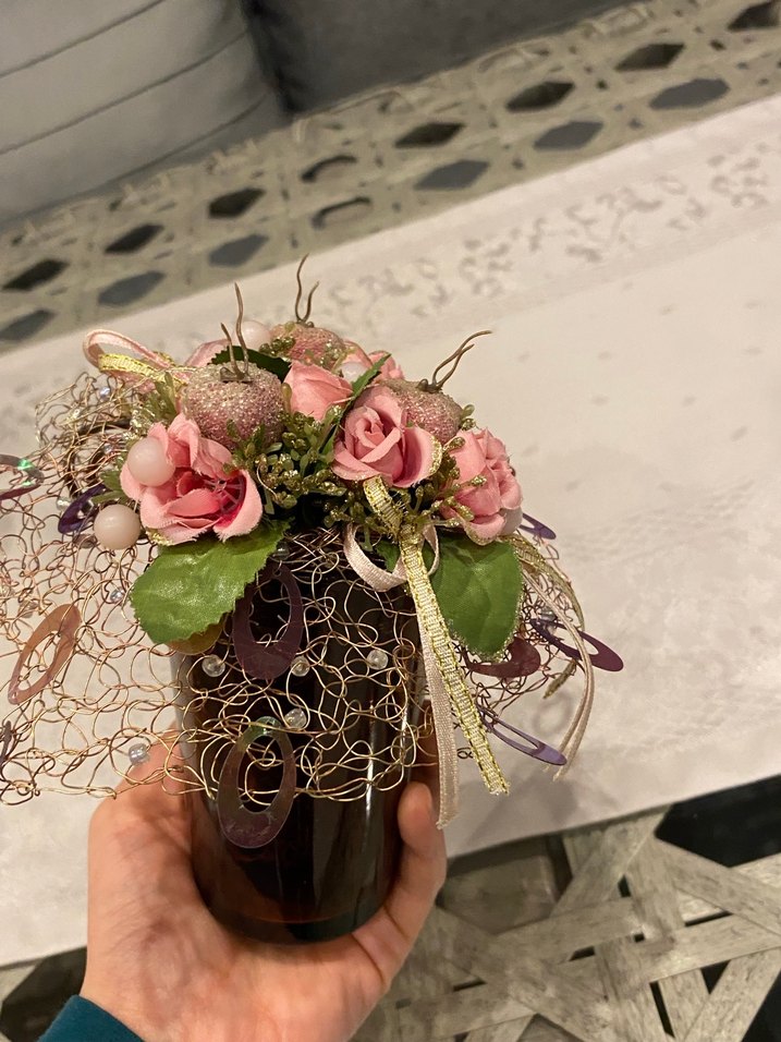 Cam Vazo Çiçek - Görsel 3