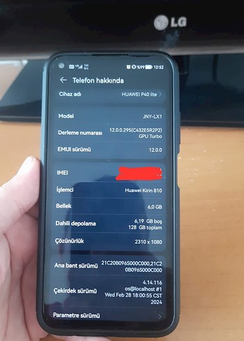 Huawei P40 Lite 128GB 6GB RAM Telefon