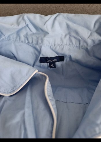 Düğmeli Mavi Erkek Pijama Takımı - Görsel 4