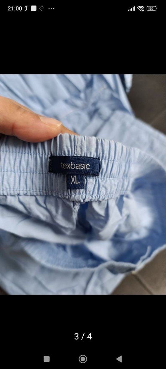 Düğmeli Mavi Erkek Pijama Takımı - Görsel 3