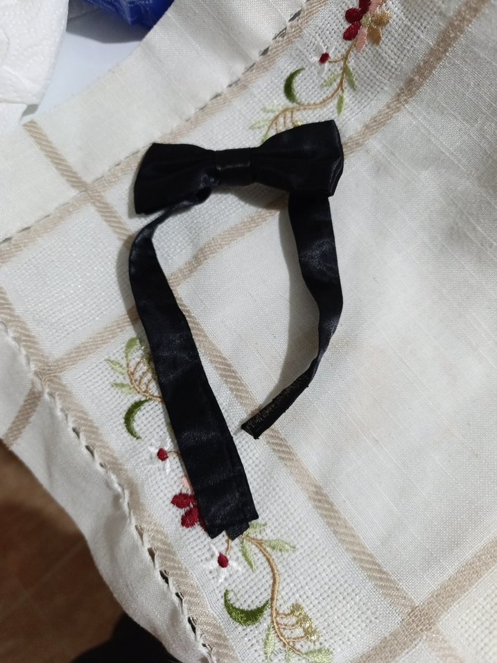 Siyah Erkek çocuk Papyon - Görsel 3