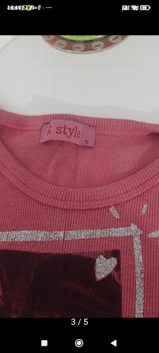 Kız Çocuk Pembe Baskılı Kolsuz Tişört - Görsel 3