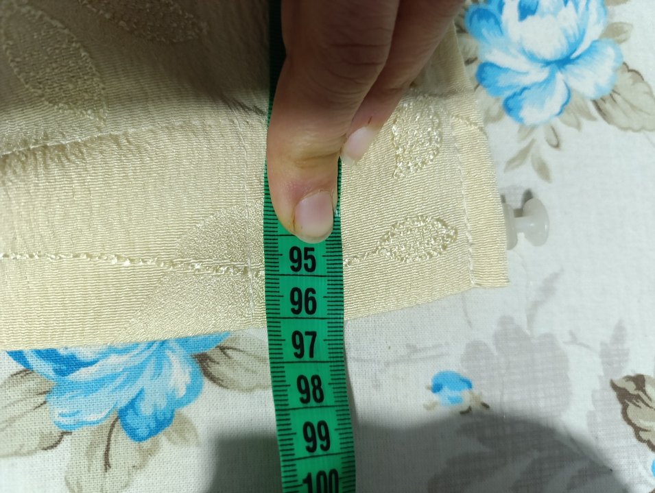 Bej İşlemeli Geleneksel fon Perde 2parca - Görsel 4