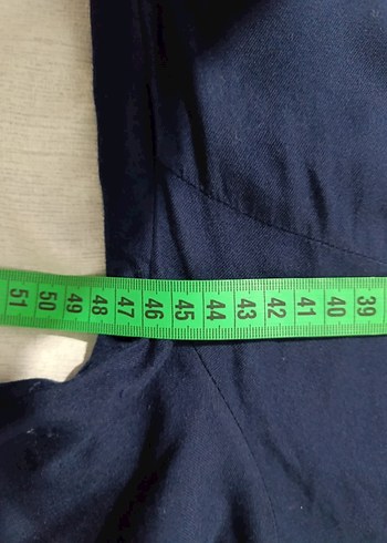 Kadın Lacivert Uzun Denim Elbise - Görsel 3