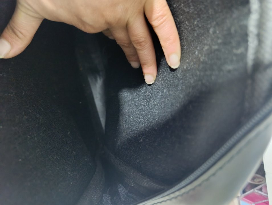 Siyah deri Kadın Sırt Çantası - Görsel 5