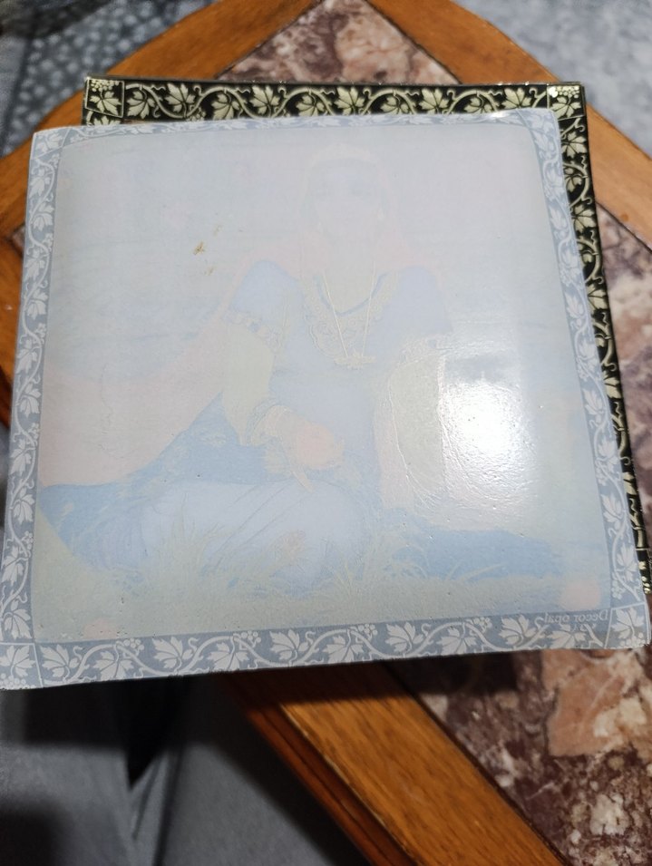 Baskılı Çok Renkli Bohem Kadın pasta tabağı - Görsel 3