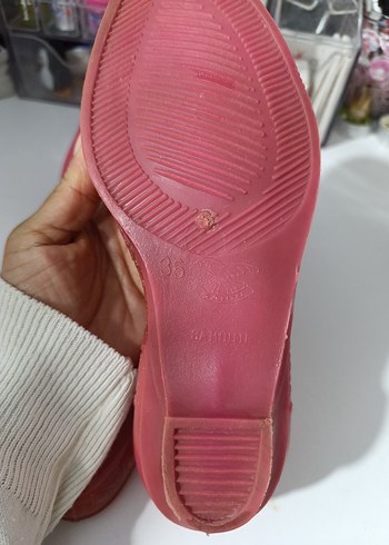 Pembe Dolgu Topuklu Kadın Babet - Görsel 3