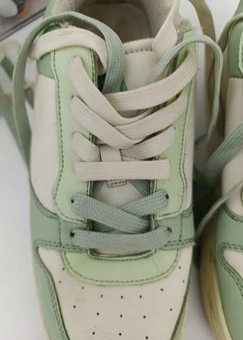 Yeşil Stiletto Topuklu Kadın Spor Ayakkabı - Görsel 2