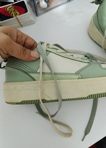 Yeşil Stiletto Topuklu Kadın Spor Ayakkabı - Görsel 3