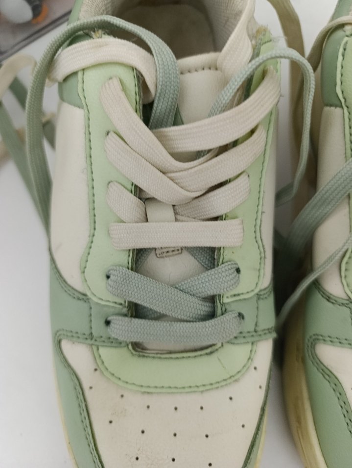 Yeşil Stiletto Topuklu Kadın Spor Ayakkabı - Görsel 2