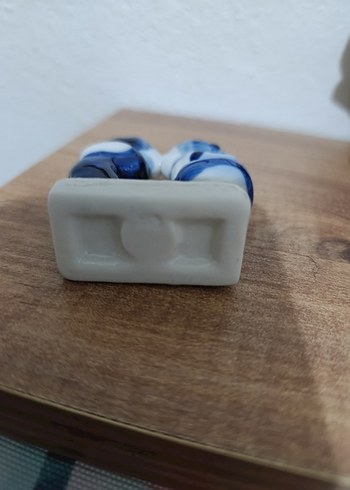 Mavi Çift Öpüşen Figürin - Görsel 3