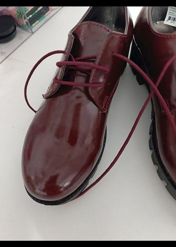 Bordo Stiletto Topuklu Kadın Klasik Ayakkabı 34 numara - Görsel 2