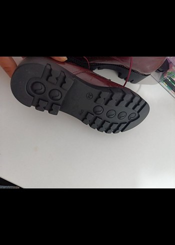 Bordo Stiletto Topuklu Kadın Klasik Ayakkabı 34 numara - Görsel 5