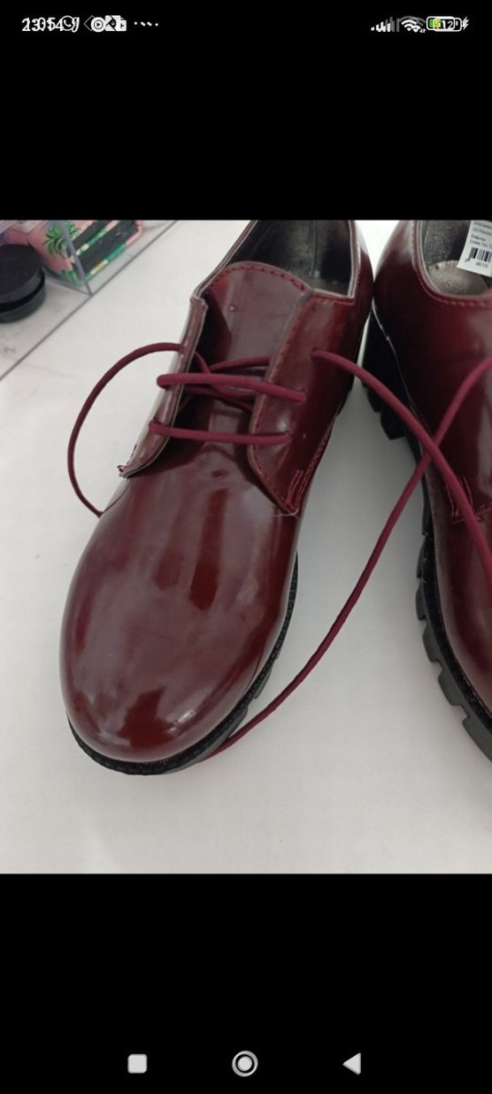Bordo Stiletto Topuklu Kadın Klasik Ayakkabı 34 numara - Görsel 2