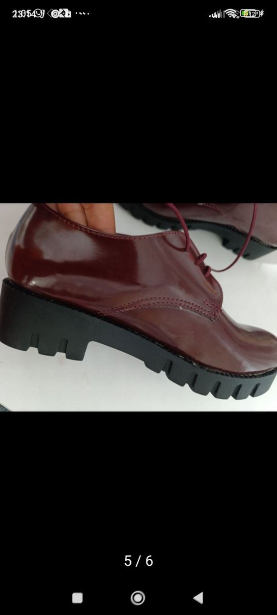 Bordo Stiletto Topuklu Kadın Klasik Ayakkabı 34 numara - Görsel 4