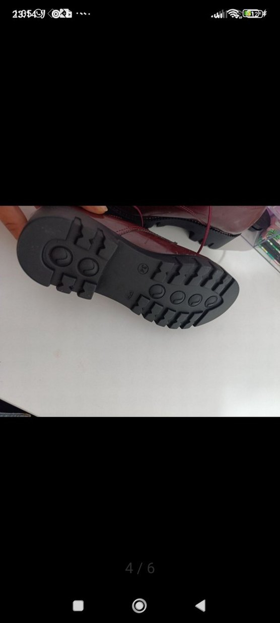 Bordo Stiletto Topuklu Kadın Klasik Ayakkabı 34 numara - Görsel 5