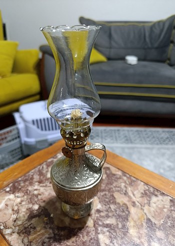 Parlak Renkli İşlemeli gaz lambası sıfır üründür - Görsel 2