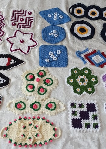 Renkli Örgü Banyo lifleri - Görsel 2