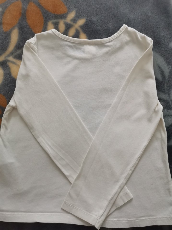 Kız Çocuk Baskılı Uzun Kollu Tişört - Görsel 2