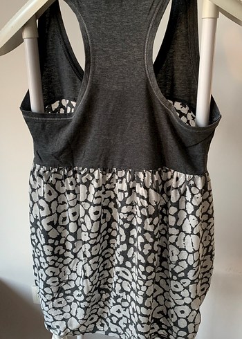 Gri Desenli Askısız Rahat Hemşirelik Üstü - Görsel 3