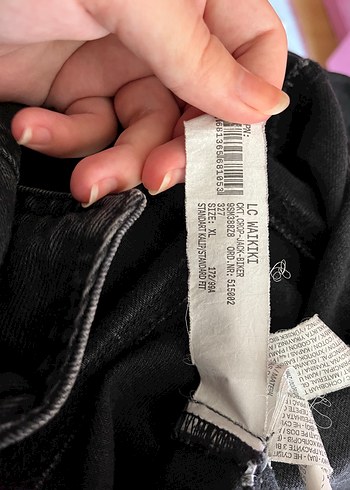 LC Waikiki Siyah Kadın Denim Ceket, Tokalı, Salaş Kesim