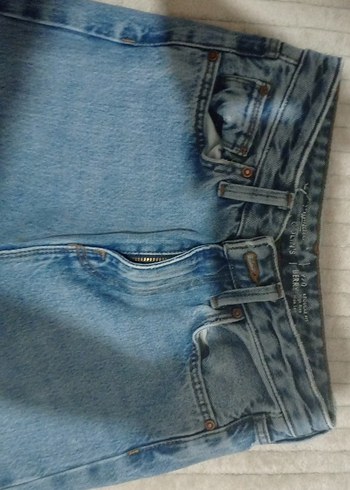 mavi widdle leg-baggy pantolon - Görsel 2