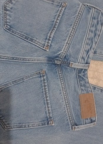 mavi widdle leg-baggy pantolon - Görsel 3