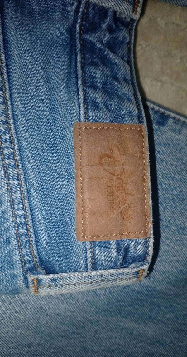 mavi widdle leg-baggy pantolon - Görsel 4