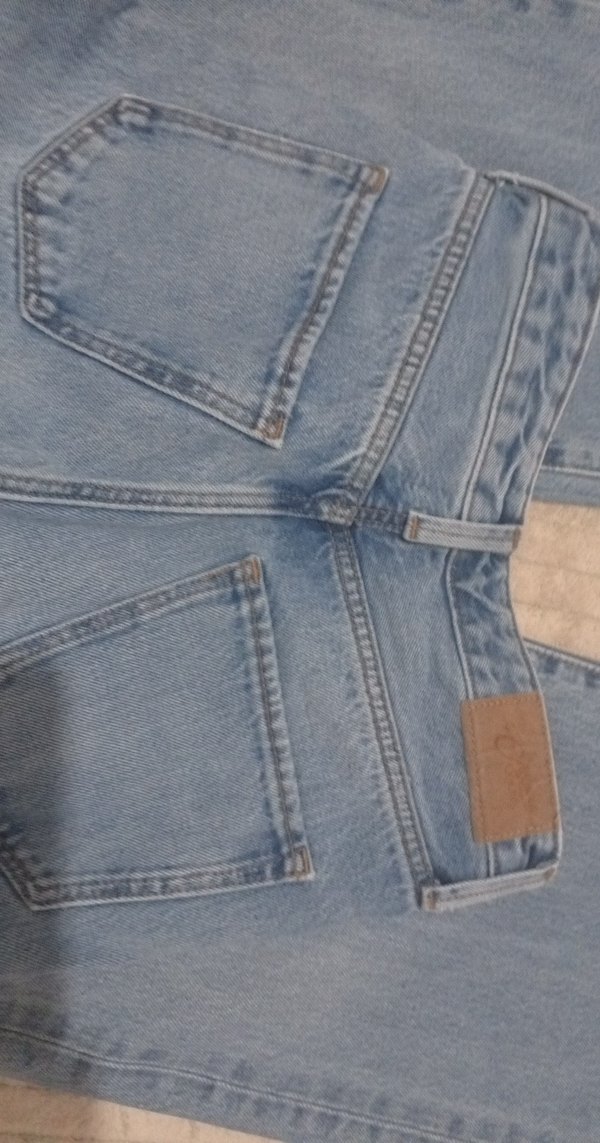 mavi widdle leg-baggy pantolon - Görsel 3