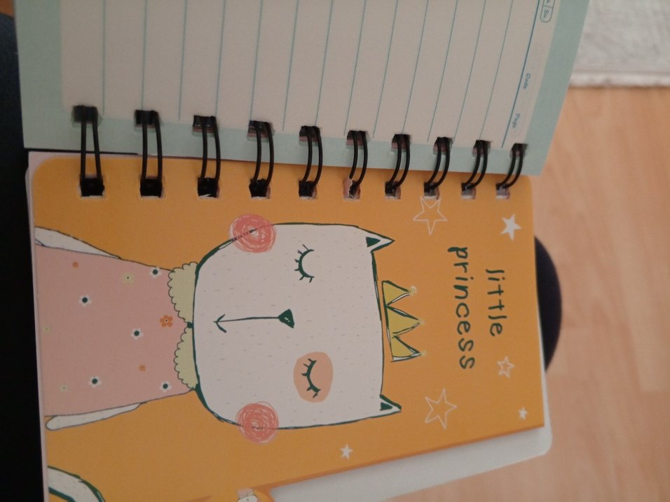 Mavi kapaklı pastel renkli defter - Görsel 3