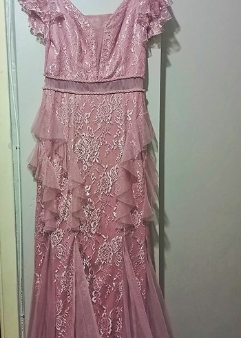 SADECE BİR KEZ GİYİLDİ SAĞLAM VE TEMİZDİR HARİKA ŞIK BİR ABİYE - Görsel 2