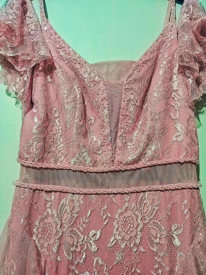 SADECE BİR KEZ GİYİLDİ  SAĞLAM VE TEMİZDİR HARİKA ŞIK BİR ABİYE - Görsel 3