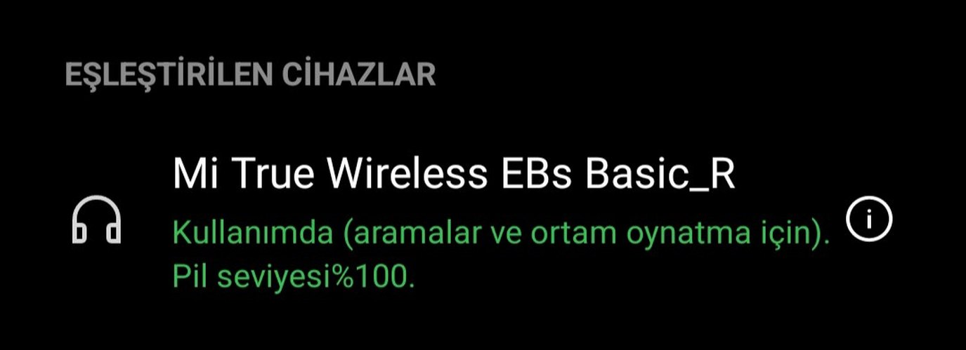 Mİ kablosuz kulak içi kulaklık çalışır durumdadır - Görsel 5