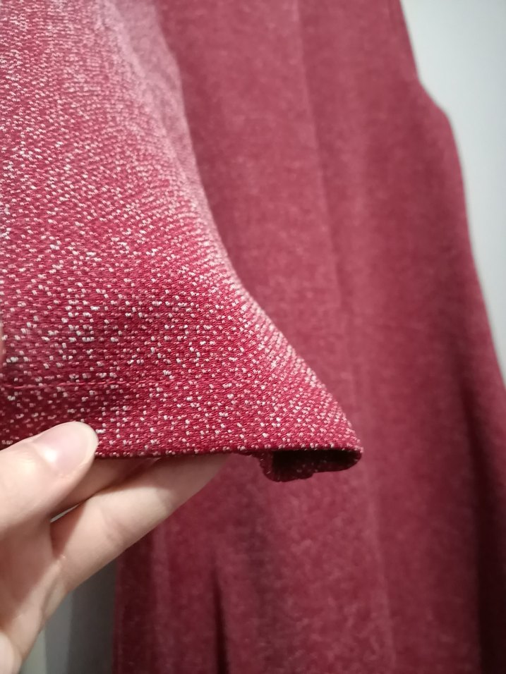 BORDO RENK KIRÇILLI TUNİK - Görsel 3