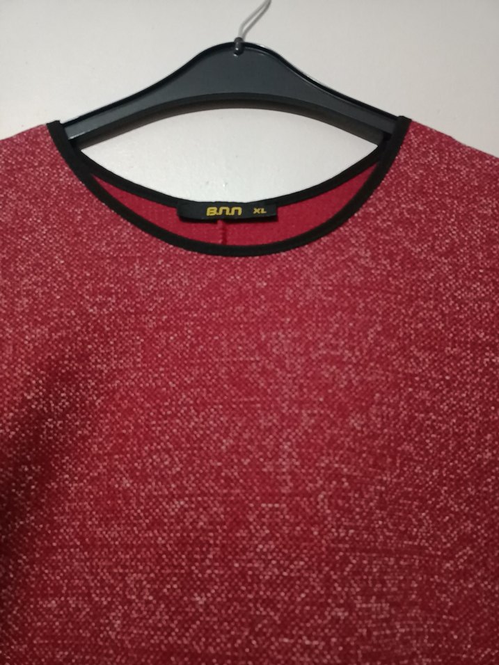 BORDO RENK KIRÇILLI TUNİK - Görsel 2