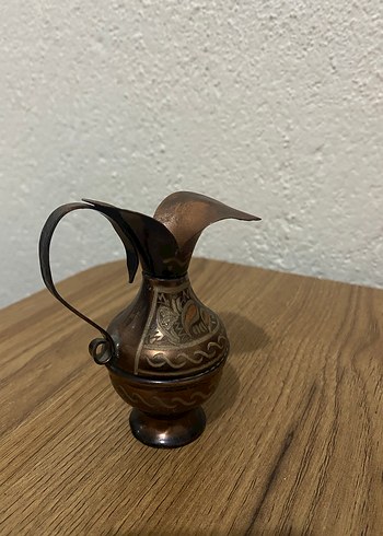 Diğer Koyu Kahverengi Dekoratif Küçük Vazo