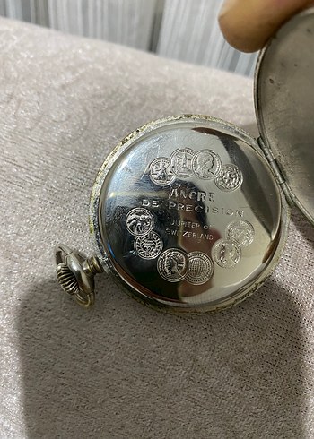 Beyaz Vintage Jupiter Cep Saati - Görsel 3