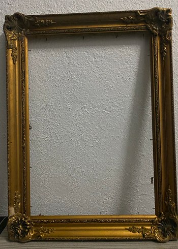 Parlak Altın Renk antika ahşap Çerçeve - Görsel 2