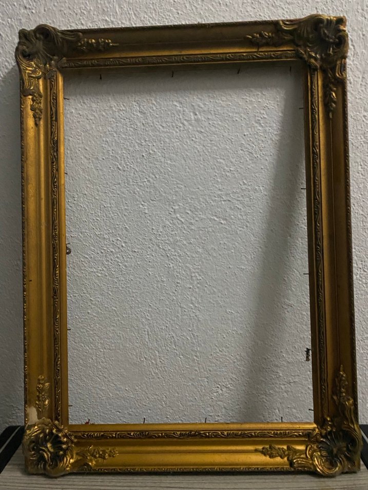 Parlak Altın Renk antika ahşap Çerçeve - Görsel 2